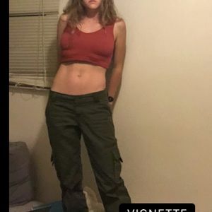 Low waisted army green Dickies